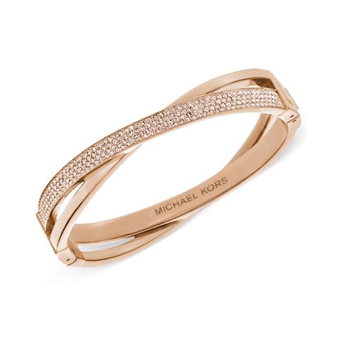 michael kors rose gold tone stretch bracelet|Michael Kors rose gold necklace.